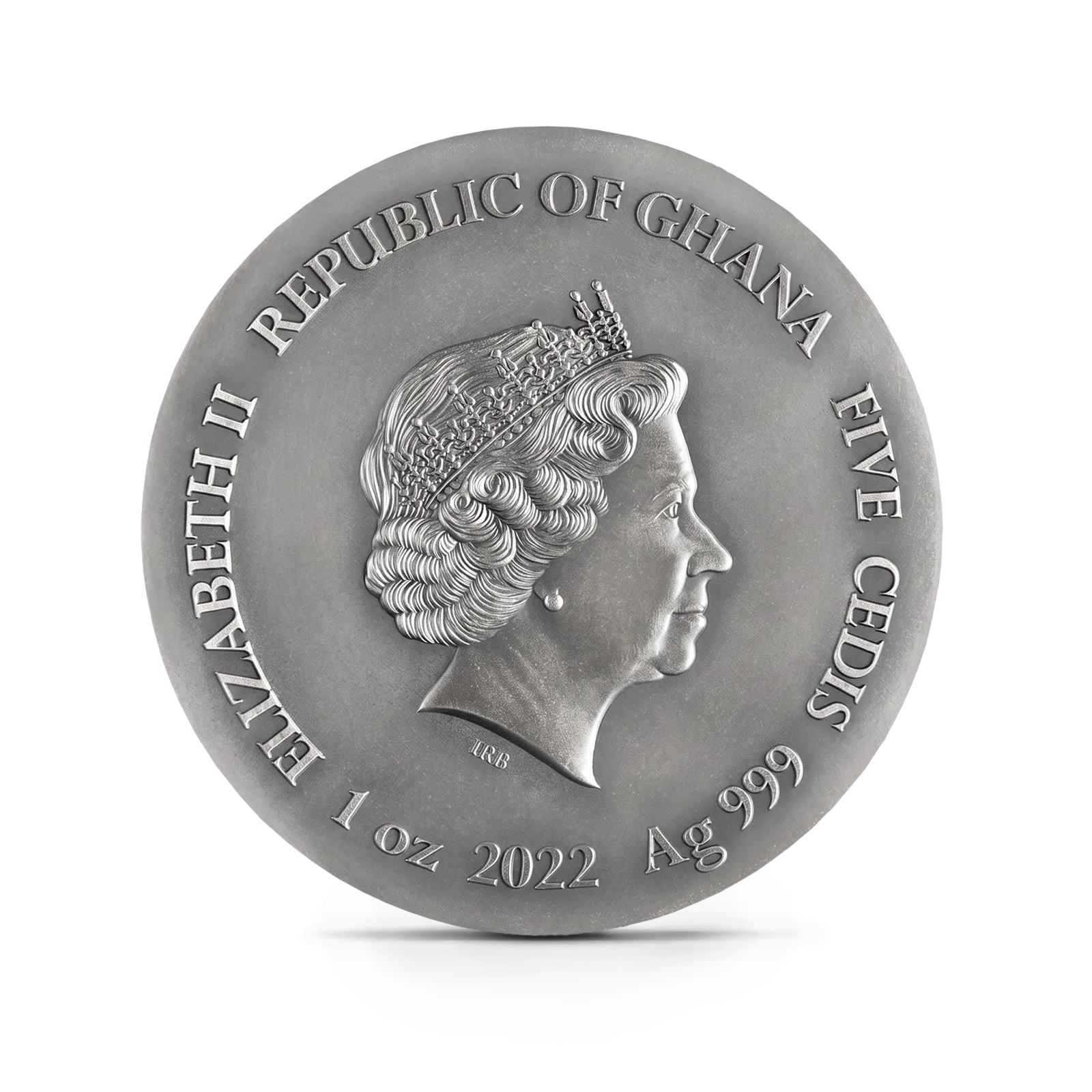 Монета "Три мудрые обезьяны", 2022 г., Серебро, 31,1 гр., проба 999, ГАНА