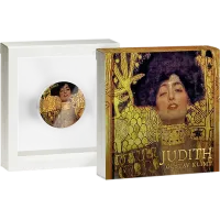 Монета «Юдифь и голова Олоферна», 2023 г., Серебро, 62,2 гр., проба 999, ГАНА