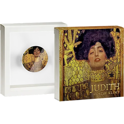 Монета «Юдифь и голова Олоферна», 2023 г., Серебро, 62,2 гр., проба 999, ГАНА