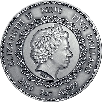 Монета «Сова. Mandala Art», 2020 г., Серебро, 62,2 гр., проба 999, НИУЭ