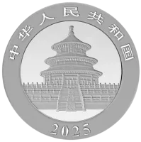 Монета «Панда», 2025 г., Серебро, 30 гр., проба 999, КИТАЙ