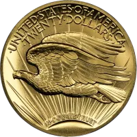 Монета "Двойной Орел", 2009 г., Золото, 31,1 гр., проба 9999, СОЕДИНЕННЫЕ ШТАТЫ
