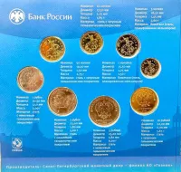 Набор монет Банка России "Гознак", СПМД, 2024 г., Сталь, 28,33 гр., РОССИЯ