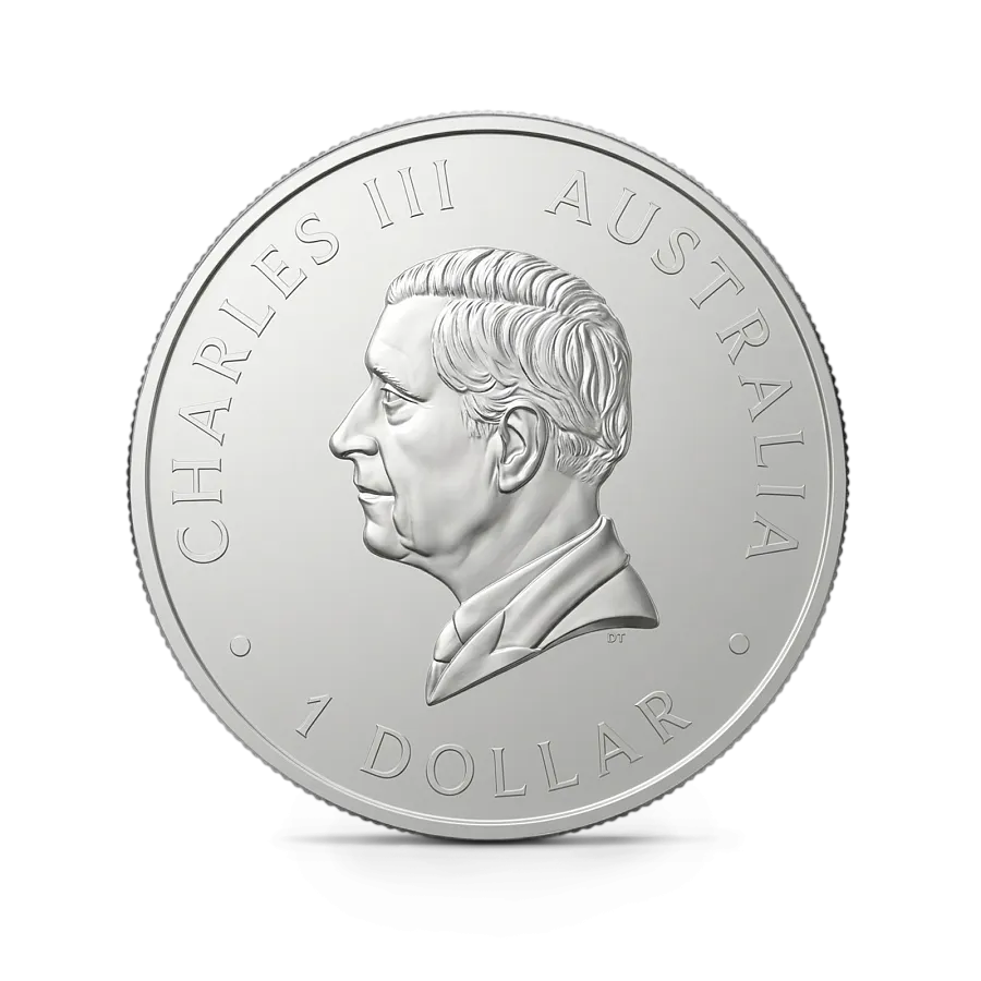 Монета "Австралийский клинохвостый орел " (цветная), 2026 г., Серебро, 31,1 гр., проба 999.9, АВСТРАЛИЯ