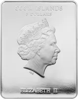 Монета "Святая Екатерина",  2011 г., Серебро, 25 гр., проба 999, ОСТРОВА КУКА