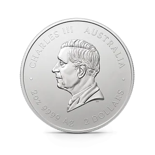 Монета "Лунный календарь Год Козы", 2027 г., Серебро, 62,2 гр., проба 9999, АВСТРАЛИЯ