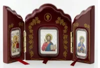 Монета "Набор икон Триптих", 2017 г., Серебро, 24 гр., проба 925, СЕВЕРНАЯ МАКЕДОНИЯ