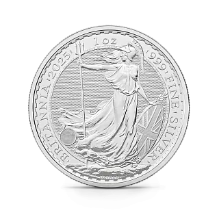 Монета "Британия (Чарльз III)", 2025 г., Серебро, 31,1 гр., проба 999, СОЕДИНЕННОЕ КОРОЛЕВСТВО