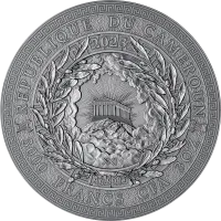 Монета «Гефест», 2023 г., Серебро, 93,3 гр., проба 999, КАМЕРУН