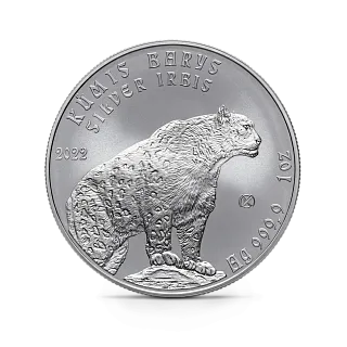 Монета "Барс", 2023 г., серебро, 31,1 гр., проба 999.9, КАЗАХСТАН