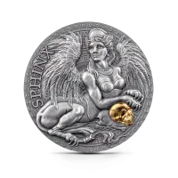Монета "Сфинкс", 2024 г., Серебро, 31,1 гр., проба 999, КАМЕРУН