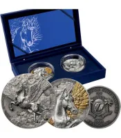 Монета "Набор Пегас", 2026 г., Серебро, 311 гр., проба 999, КОТ Д'ИВУАР