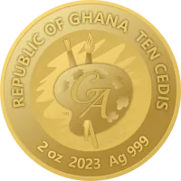 Монета «Юдифь и голова Олоферна», 2023 г., Серебро, 62,2 гр., проба 999, ГАНА