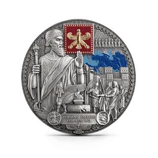 Монета "Персидская Империя, Наследие величайших империй",  2026 г., Серебро, 62,2 гр., проба 999, КАМЕРУН