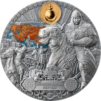 Монета "Монгольская Империя",  2024 г., Серебро, 62,2 гр., проба 999, КАМЕРУН