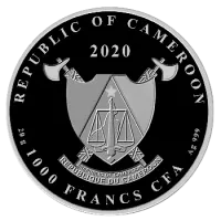 Монета "Моряк", 2020 г., Серебро, 20 гр., проба 925, КАМЕРУН